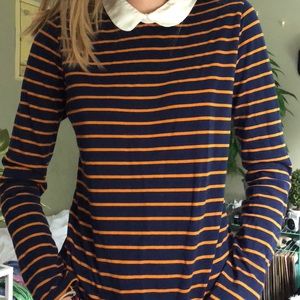 Peter Pan Collar Long Sleeve Top